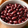 Отварная фасоль тёмная