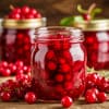 В банке брусничное варенье